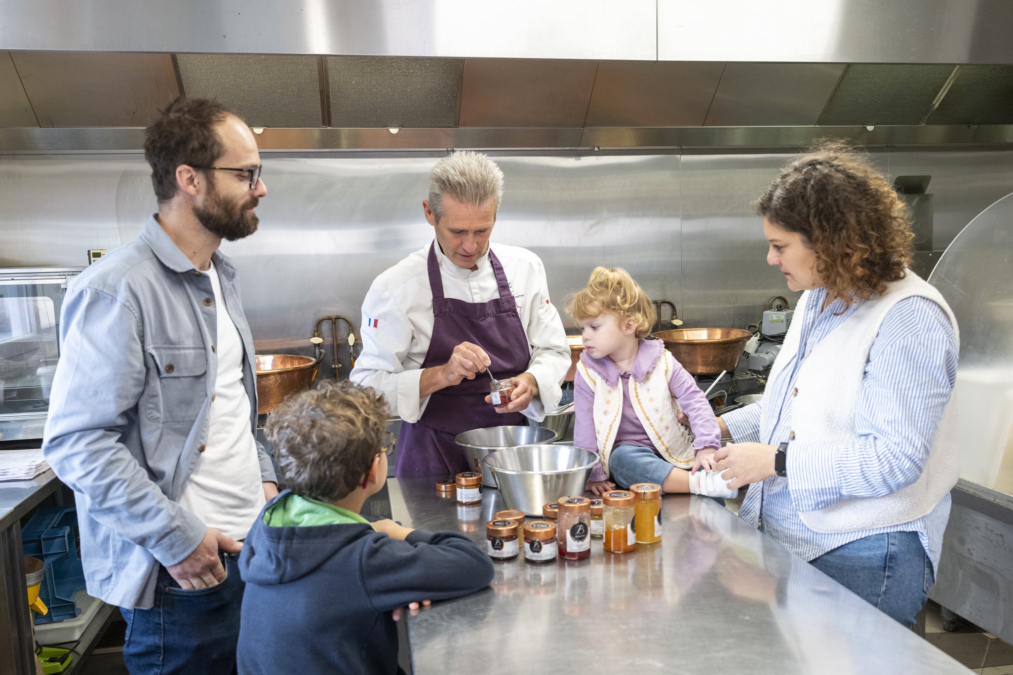 famille et confiturier bruneton dégustation