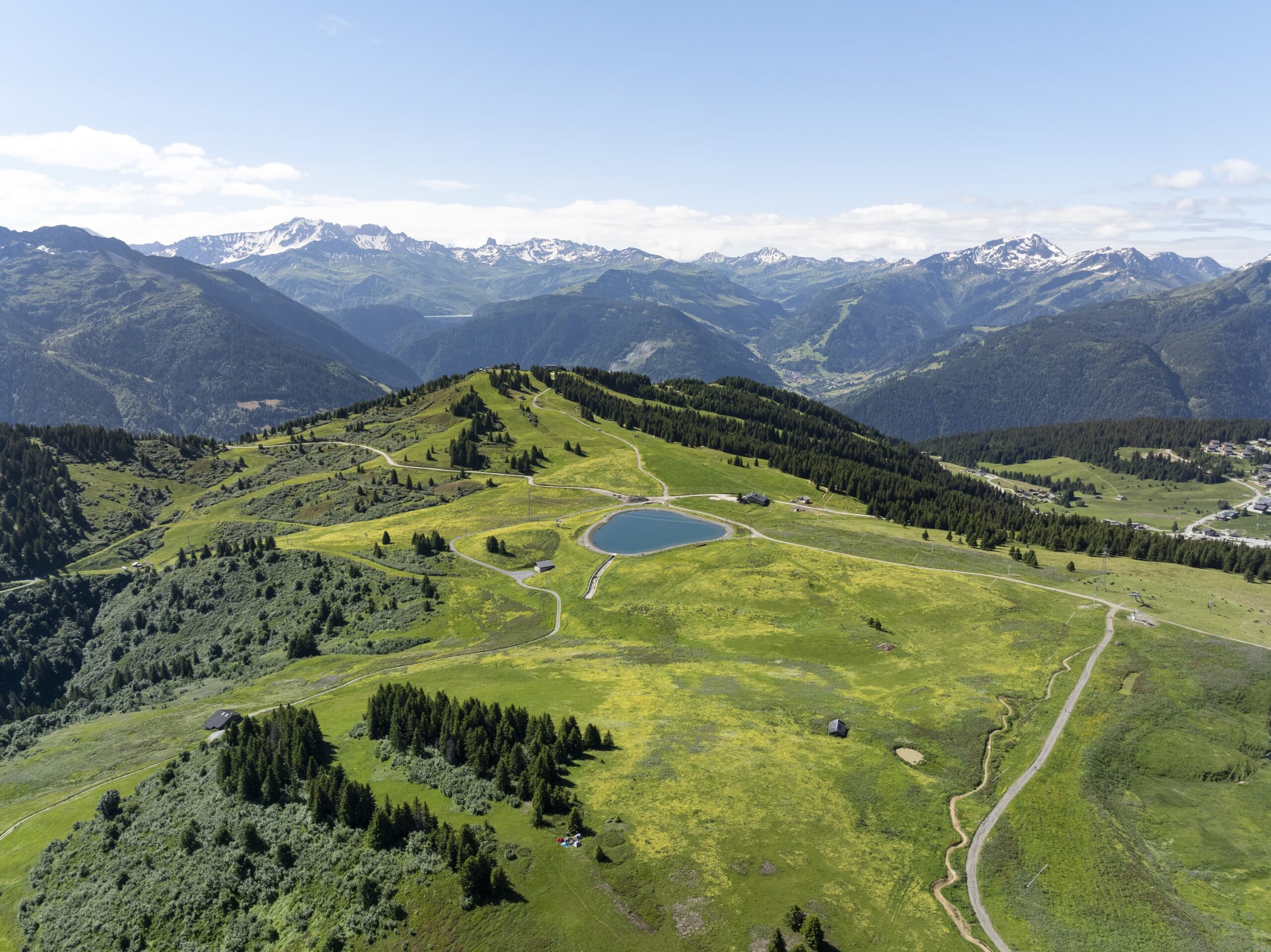 paysage domaine ski espace diamant été automne