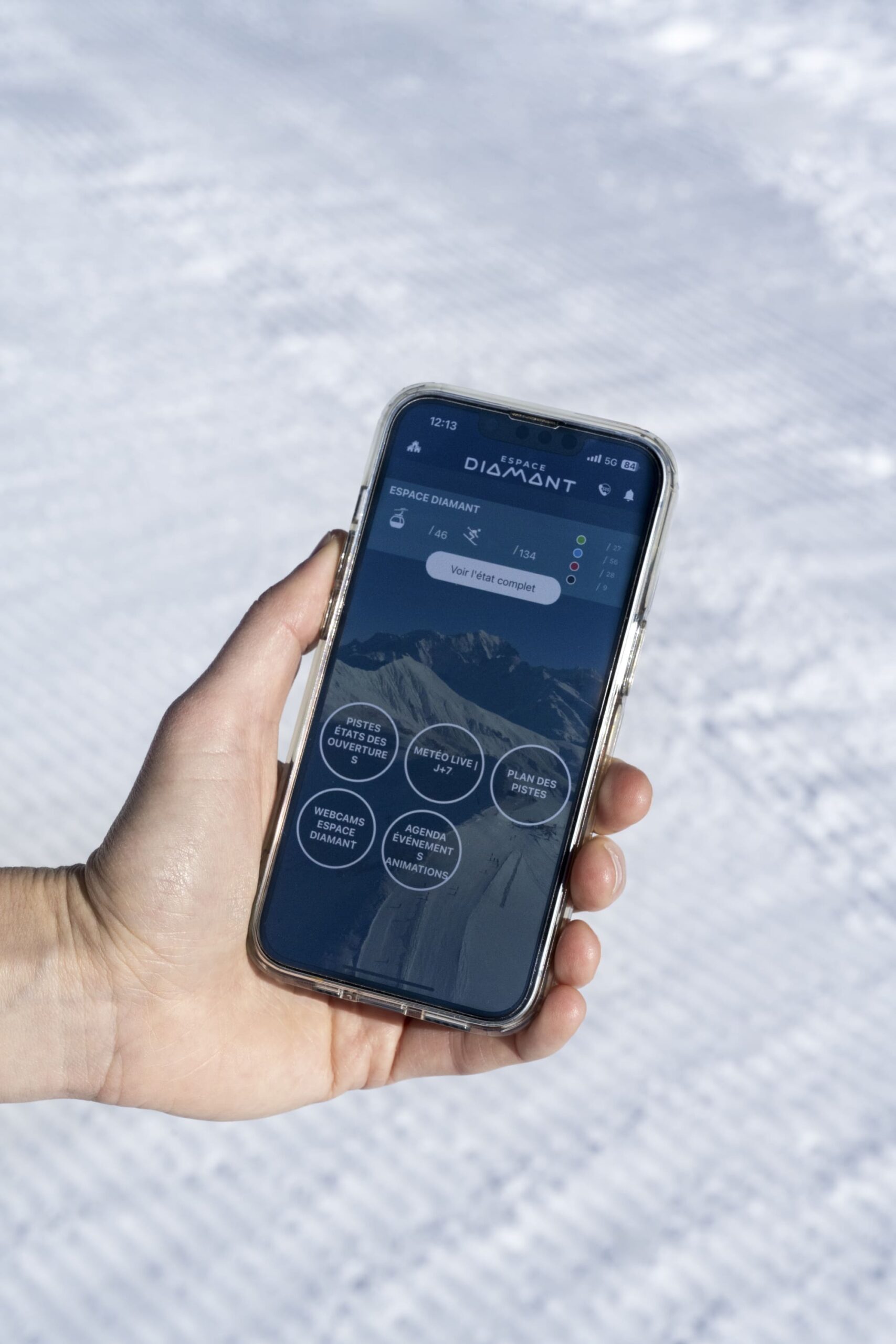 application mobile espace diamant hiver