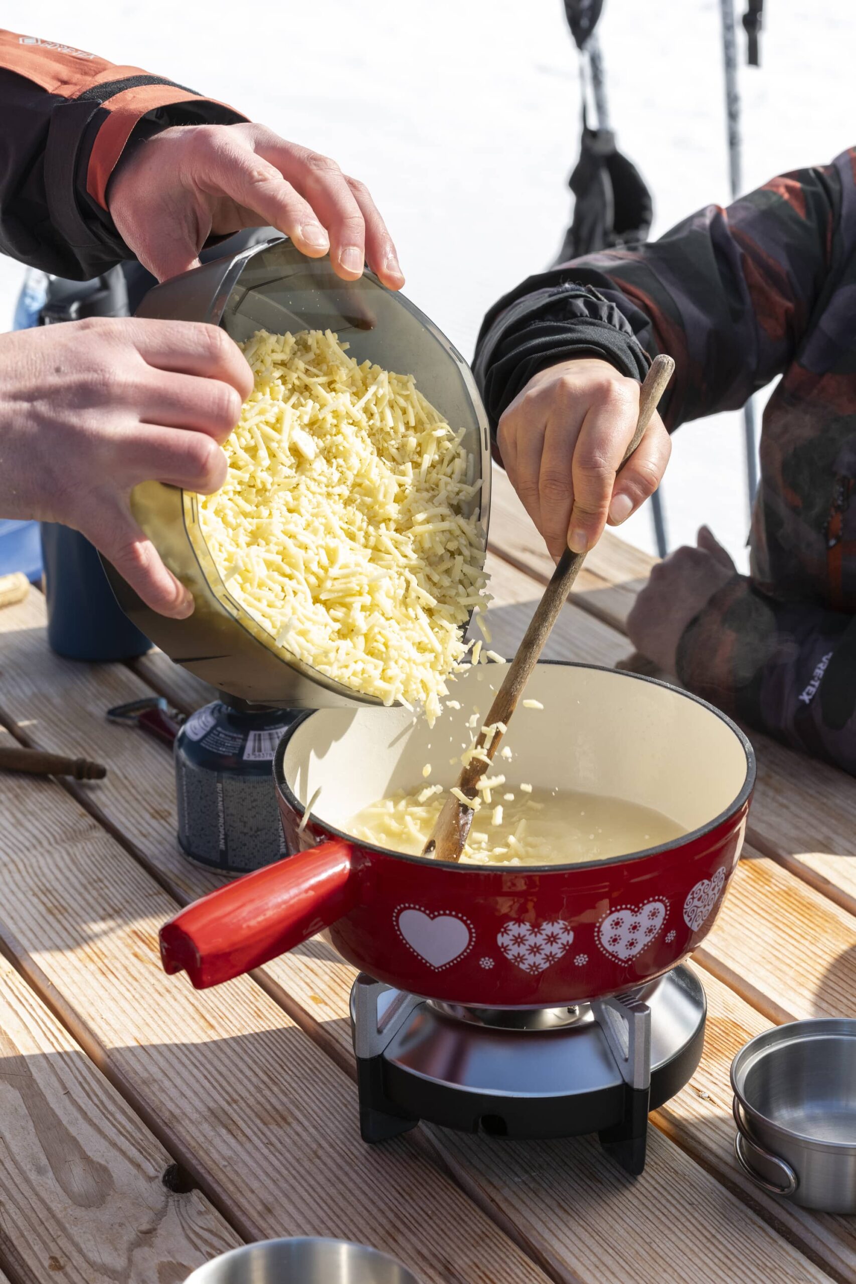 fondue sur les pistes espace diamant hiver