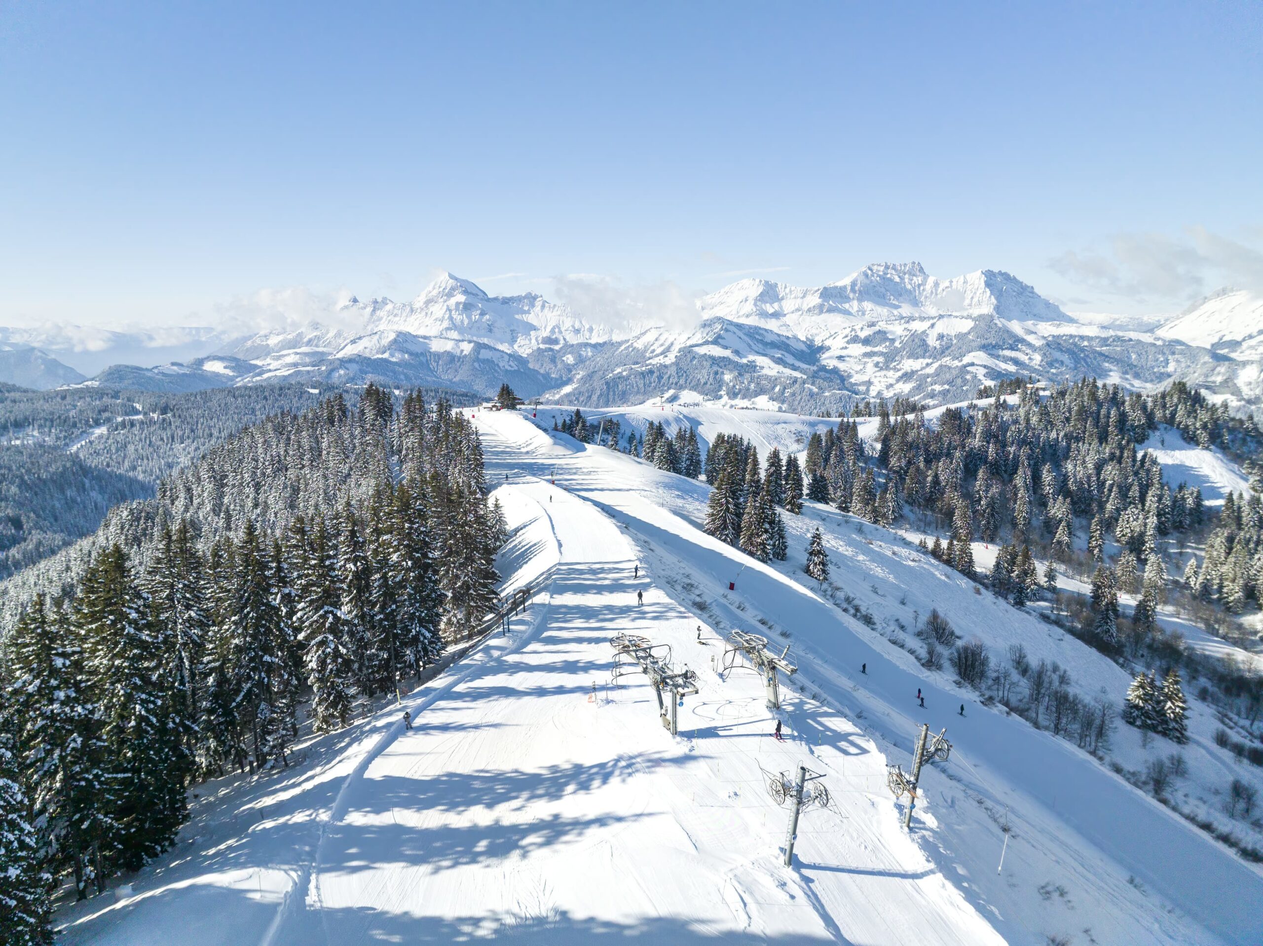 domaine skiable espace diamant hiver