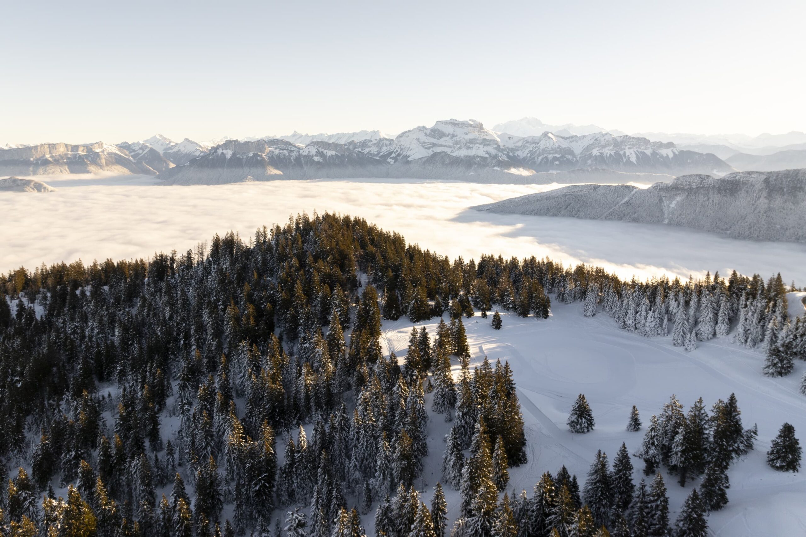 paysage hiver montagne