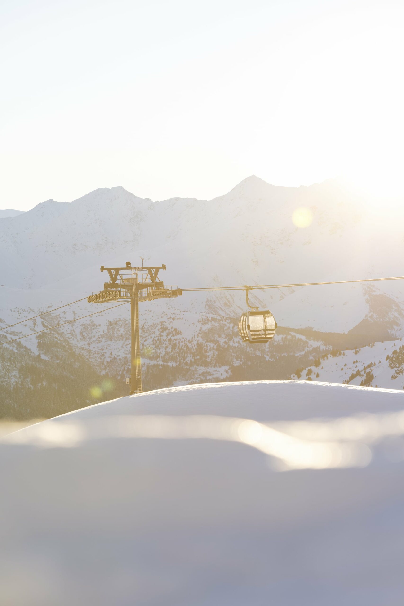 paysage station ski savoie mont blanc hiver 