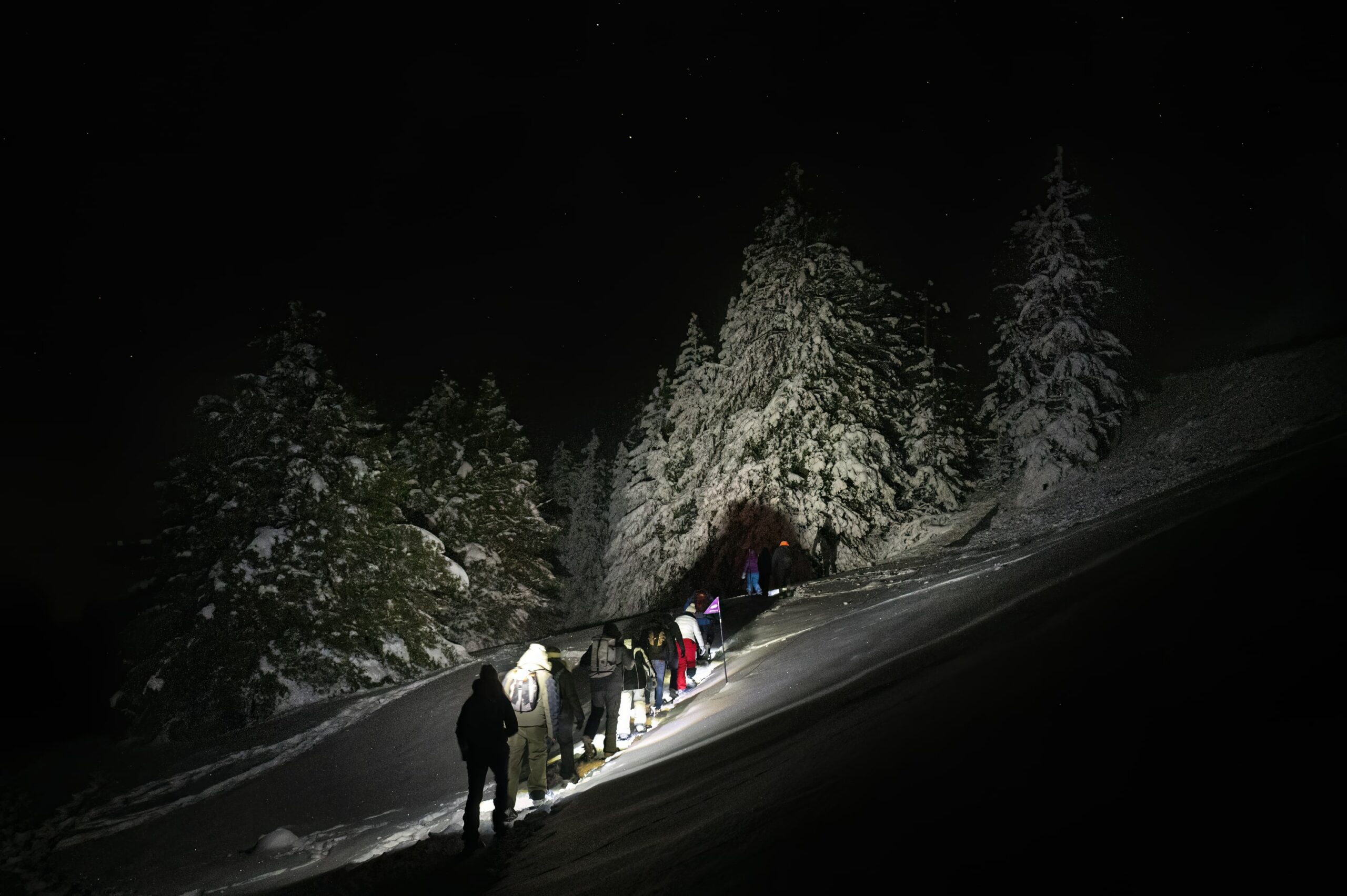 randonnée raquette de nuit